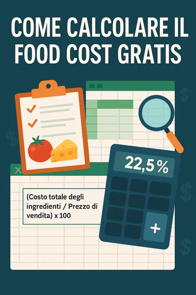 come calcolare il food cost gratis della tua attività