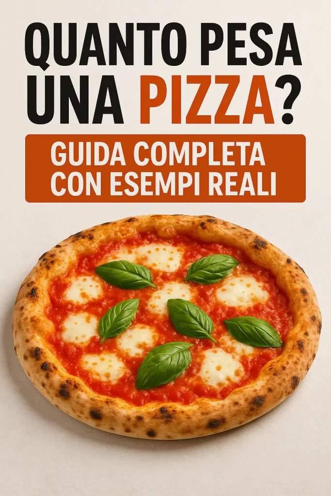 peso di una pizza
